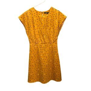 MNG Yellow Retro dress Polka Dots size XS